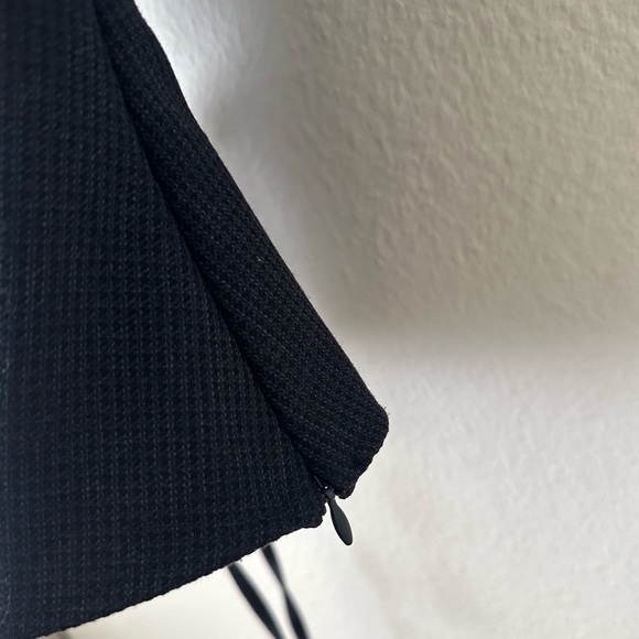 Zara Check Textured Top, Navy XS - Picture 9 of 9